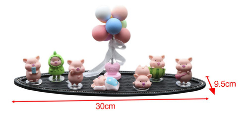 Juego De Figuritas De Cerdo, Esculturas Conjunto De Globos