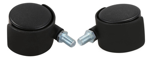 Rueda Giratoria De Plástico De 8 Mm Con Vástago De 1,5 Pulga