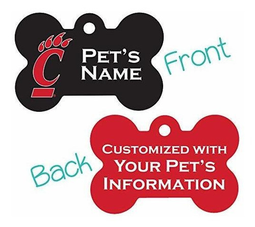 Cincinnati Bearcats 2-sided Pet Id Dog Tag | Officially Lice