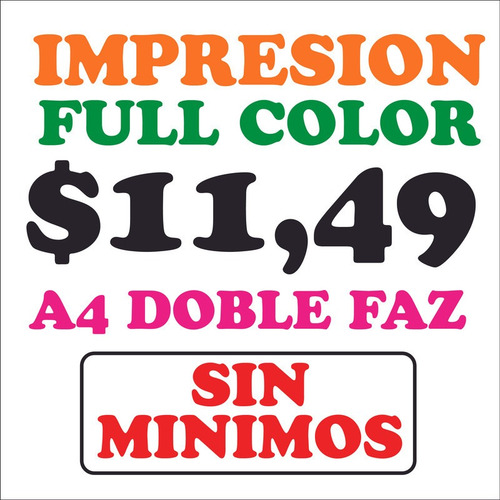 Imagen 2 de 5 de A4 Full Color Impresión Digital_economica_420