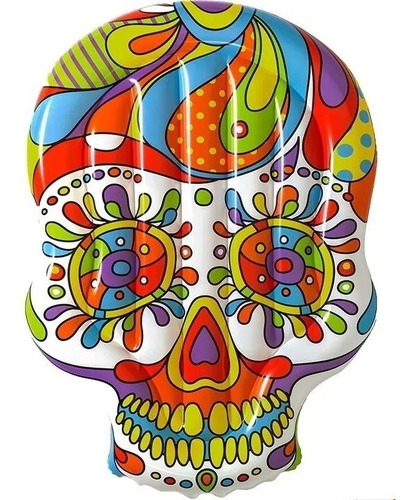 Colchoneta Inflable Fiesta Calavera 193x141 Cm Bestway 43194