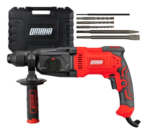 Imagen 4 de 8 de Rotomartillo Percutor Omaha Rm-26 Plus 1050w 2.8 J Sds Plus Maletin