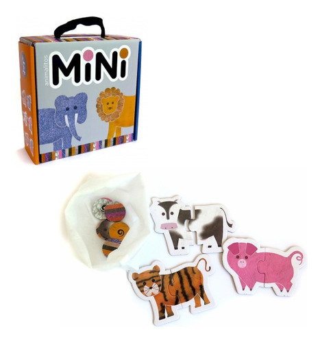 Rompecabezas Mini Animalitos Caja Carton Clap 