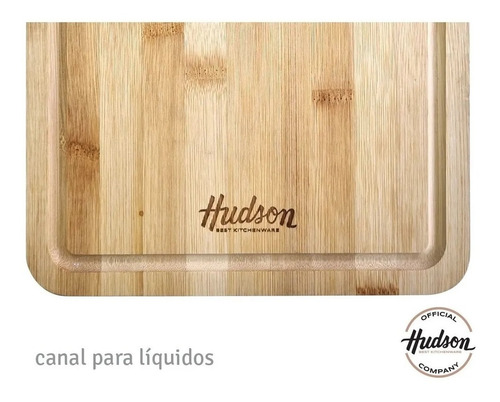 Imagen 3 de 5 de Tabla De Madera Bambú Cocina Hudson 30 X 40 X 1.5 Cm
