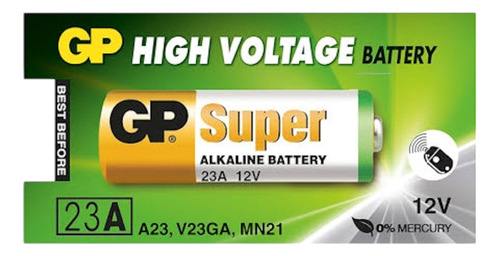 2 Baterías A23 Marca Gp High Voltage 12 V Long Life Alarmas