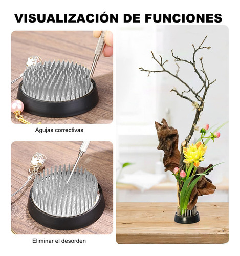 Juego De 6 Piezas Ranas Florales, Kenzan Para Flores, Sin
