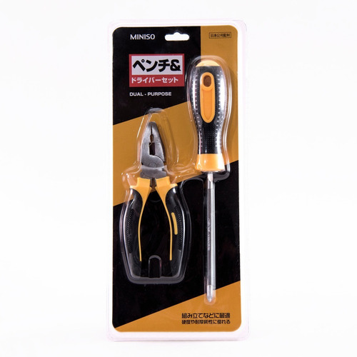 Kit Herramientas Set Destornillador Doble Pinza Presion