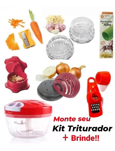 Processador Alimentos Manual Triturador Alho - O Verdadeiro!