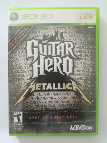 Guitar Hero Metallica Xbox 360 100% Nuevo Original Sellado