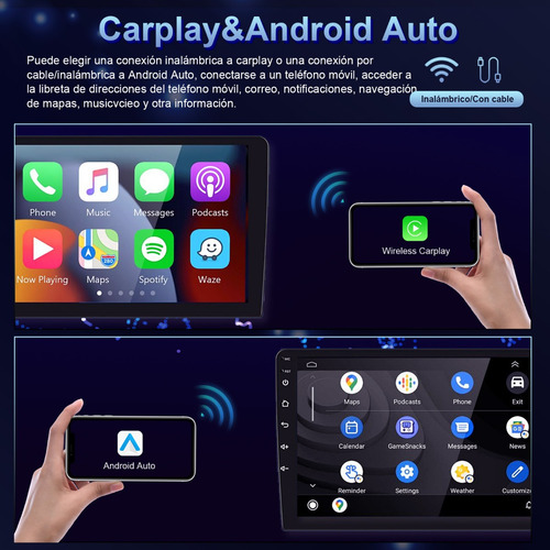 Radio De Coche Android 10 Con Pantalla Táctil De 10,1 , 2+32