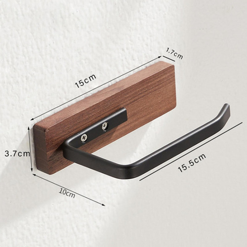 Portarrollos De Papel Higiénico De Madera De , Porta Negro