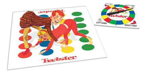 Twister Clásico Con Diseño Retro Y Rueda Giratoria...