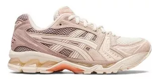 Tênis Asics Gel-kayano 14 Feminino Bege E Rosa