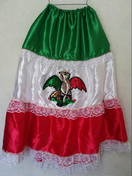 Falda Mexicana Tricolor | MercadoLibre 📦