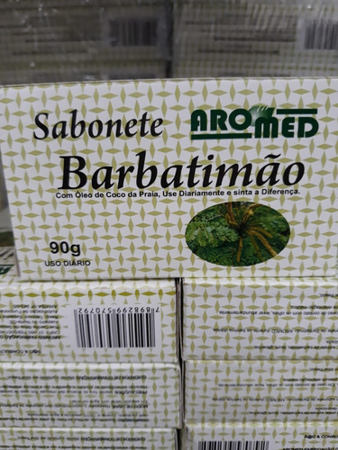 Sabonete De Barbatimão 90g Em Barra Kit 5 Unidades
