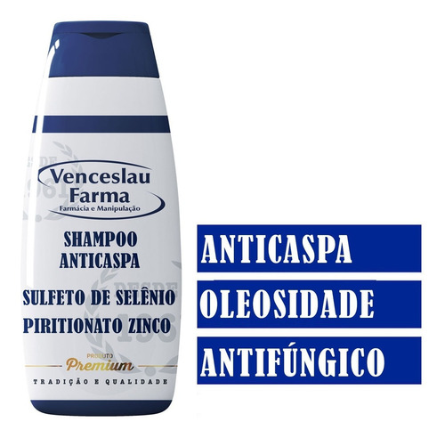 Shampoo   Sulfeto Selênio E Piritionato De Zinco  100ml