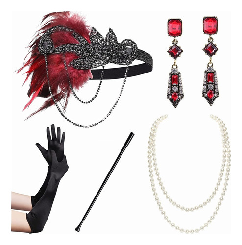 Babeyond 1920s Flapper Accesorios Gatsby Costume Accessories