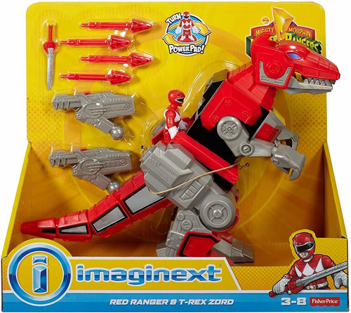 Fisher-price Imaginext Power Rangers Red Ranger Y T-rex Zord