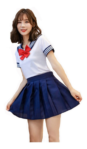 Cosplay Uniforme Sailor Anime Estudiante De Colegio Japones