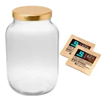 Comprar Frasco Vidrio Tapa 3000cc Cultivo Grande Con Boveda 62% Grow