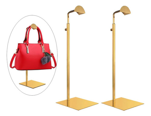 2 Pieces Adjustable Metal Handbag Rack Tabletop Handbag