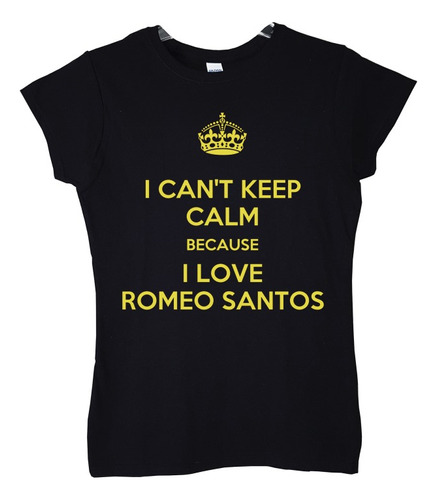 Polera Mujer Romeo Santos I Cant Keep Cal Musica Poleradicto