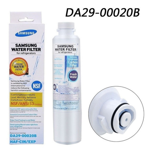 Imagen 4 de 9 de Filtro Agua Refrigerador Samsung 3 Pack Da29-00020 Original