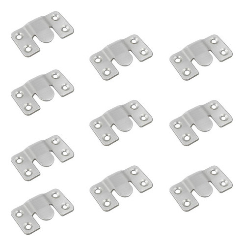 10 Uds. Soporte De Montaje Empotrado Para Muebles Grande .