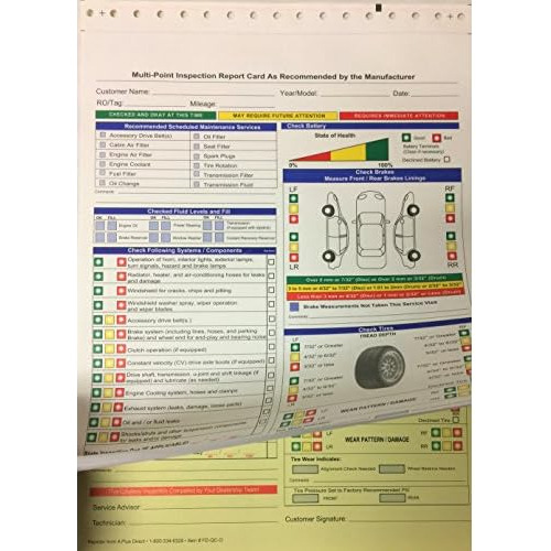 Formulario De Inspección Multipunto 2 Partes - Fd-qc-o...