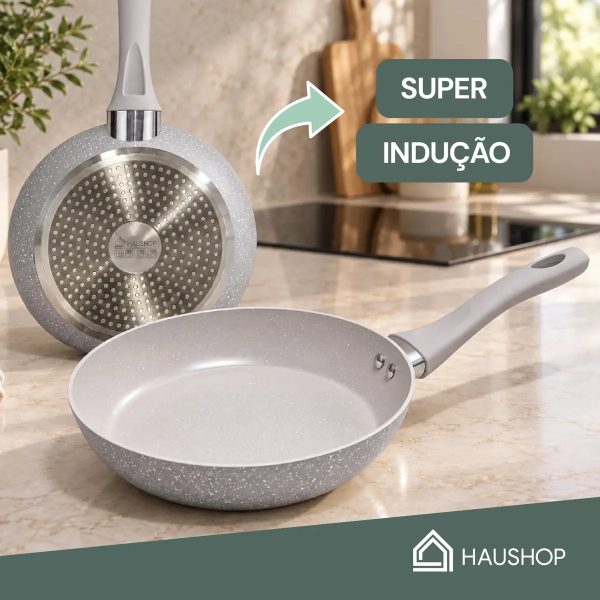 Frigideira Cerâmica Antiaderente Grande Premium