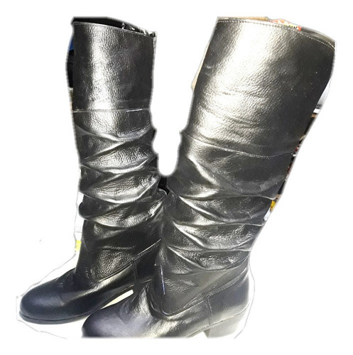 Botas De Malambo Folclore Acordeonada De Cuero Gaucho Fuelle