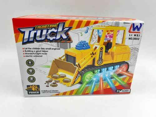 Grua Excavadora Interactivo Luces Sonido Movimiento 20cm Grua Excavadora Interactivo Luces Sonido Movimiento 20cm