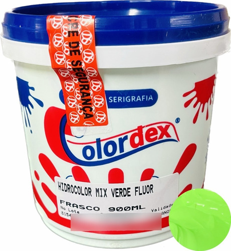 Tinta Hidrocolor Mix Fluor Verde 900ml - Colordex