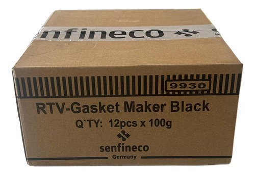 Caja 12 Unidades De Junta Silicona Negra Senfineco 350°