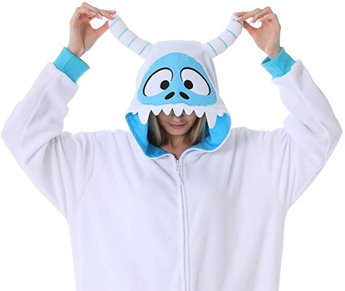 Disfraz Pijama De Abominable Hombre De Las Nieves Pie Grande Yeti Gorila Chango Simio Chimpance Para Adultos Damas Unisex Mujer Hombres Envio Gratis