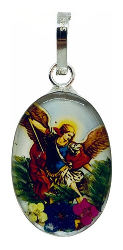 Medalla De San Miguel Arcángel Encapsulado (deperlá Plata)