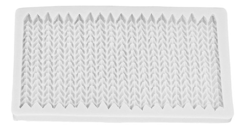 Molde De Silicona Para Fondant, Textura De Tejido, Silicona