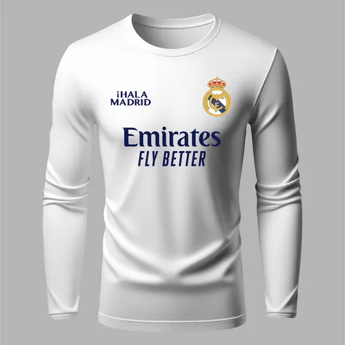 Jersey real madrid 2020 manga larga hotsell
