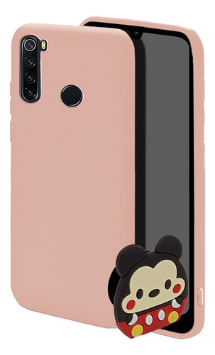 Funda Para Xiaomi Redmi Note 8 Silicon Soporte 3d Y Cristal