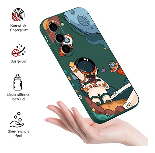 Funda Para Galaxy S23 Verde Oscuro Suave