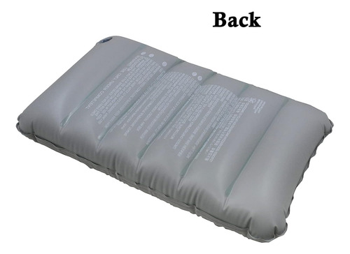 2 Paquetes Grey Ultralight Inflable Acamping Almohada Pequeñ