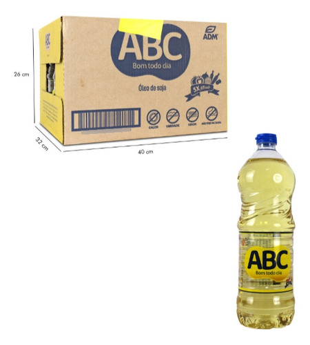 Óleo De Soja Abc Caixa Com 20 Unidades