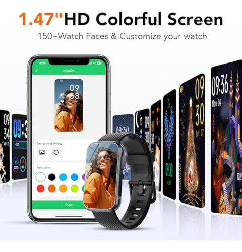 Timu Fitness Tracker Smart Watch With 24/7 Heart