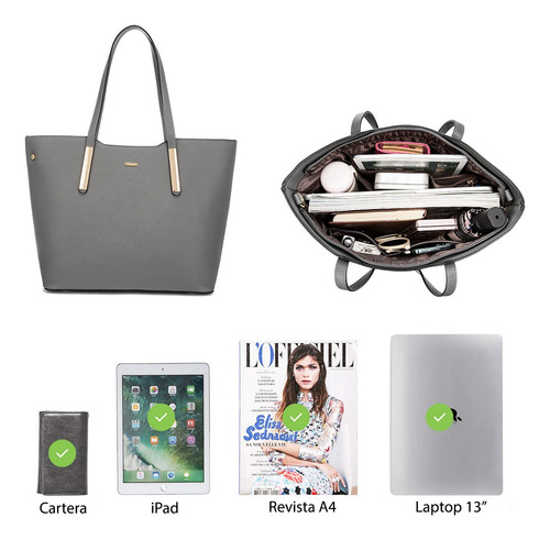 Bolsa Lovevook De Mano Para Mujer Set 3 Pza Elegantes