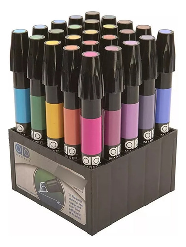Set De Marcadores Plumon Ad Chartpak Set A Tri Nib
