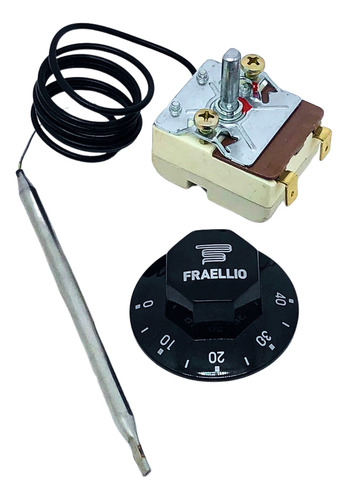 Termostato Capilar 0 A 40°c 20a 2 Pinos Com Botão - Aquario 127/220v