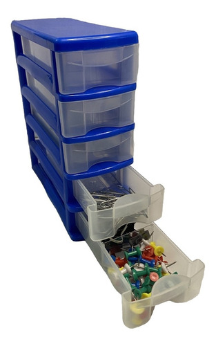 Mini Organizador Prinsel 8105 5 Cajones - Azul
