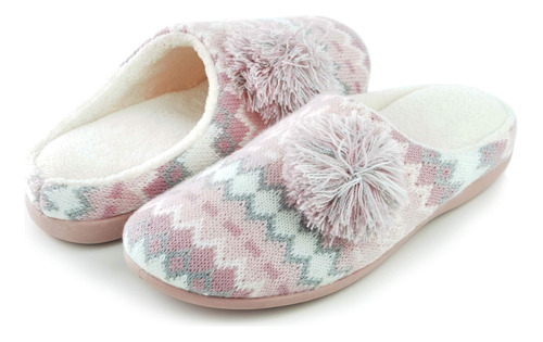 Europeansoftest Women's Pom Slipper Lined  B07qchtwj3_210324