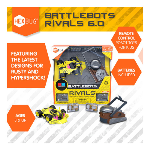 Hexbug De Battlebots Compite Con Rusty E Hypershock Con Cont