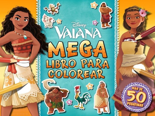 Libro Vaiana. Megalibro Para Colorear - Disney